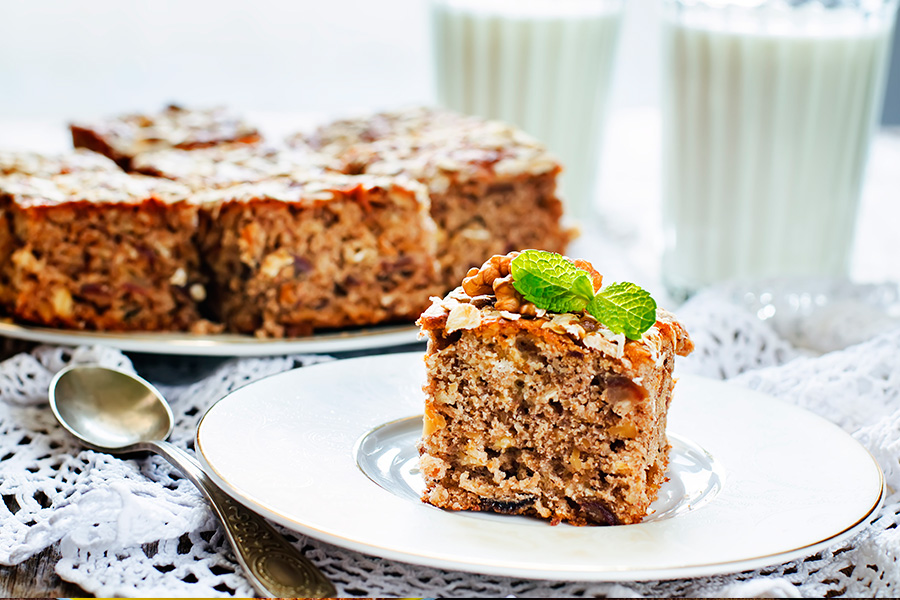 Foto da receita de Bolo de aveia