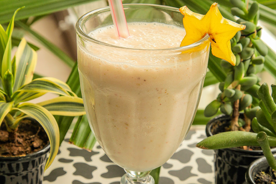 Foto da receita de Smoothie de morango com coco sem lactose