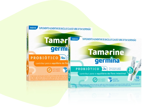 Foto das embalagens dos produtos Tamarine Fibras.
